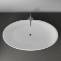 Oval Bath with Center Drain