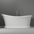 Slipper Bath with Rolled Rim and Pedestal Base