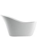 Oval Freestanding Bath with Raised Curving Backrest