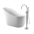 Modern McGuire with Curving Sides, Dramatically Raised Backrest and Slightly Raised Drain Side