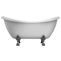Claw Foot Bath with Two Raised, Curving Backrests