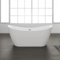 Modern Freestanding Bath with Two Raised Backrests