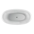 Oval Bath with Center Drain, 2 Backrests
