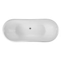 Top View, Center Side Drain, No Faucet Holes