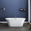 Modern Oval Freestanding Bath with Flat Rim