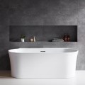 Oval Freestanding Tub, Angled Sides, Flat Rim