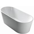 Center Drain Oval Bath with Wide, Thin Rim