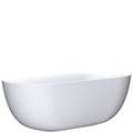 Center Drain Oval Bath with Rounded Skirt