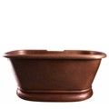 Copper Double Roll Top with Tap Deck & Pedestal Base