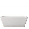 Rectangle Tub with Slanted Sides, Slotted Overflow