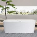 Rectangle Bath, Thin Flat Rim in Glossy White
