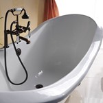 Monroe Acrylic Double Slipper Tub