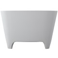 Side View, Angled Sides, Feet Raise Tub from Floor