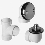 Lift & Turn Drain - Reach to the bottom of the tub to operate