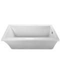 Rectangle Bath with End Drain