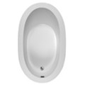 Modern Oval Tub with End Drain