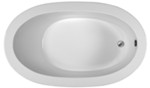 Modern Oval Tub and End Drain