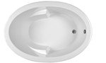 Oval Bath with End Drain, Armrests