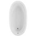 Modern Oval Tub and End Drain