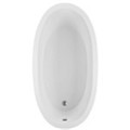 Modern Oval Tub with End Drain