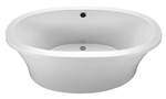 Oval Freestanding Bath Tub with Center Drain