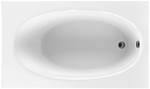 Rectangle Tub with Oval Bathing Well