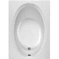 Rectangle Tub with Oval Bathing Well