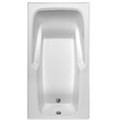 Rectangle Tub with Armrests and End Drain