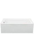 Alcove Tub with Smooth Integral Skirt and Flange