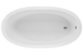 Oval Center Drain Bath with 2 Backrests