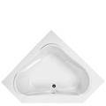 Corner Bath Tub with Raised Neck Rests