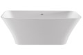 Rectangle Bath with Rounded Corners, Curving Sides