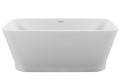 Rectangle Bath with Rounded Corners, Curving Sides