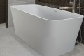 Addison 3 Bathtub Installed with Freestanding Tub Filler in Back
