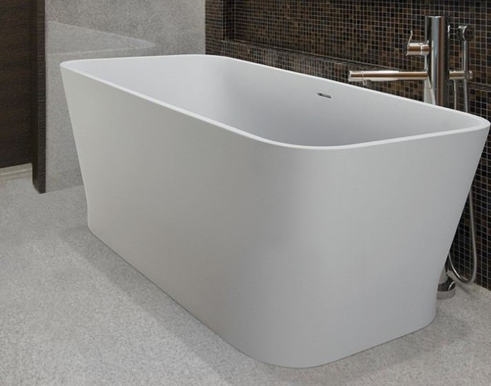 Rectangle Bath with Rounded Corners, Curving Sides