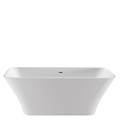 Rectangle Bath with Curving Sides, Slotted Overflow
