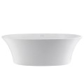 Oval Bath with Flared Sides and Flat Rim