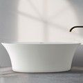 Adeline Oval Bath with Outward Curving Sides and Flat Rim