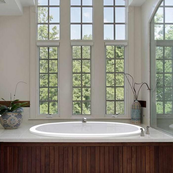 Adena 3 Oval, Center Drain Tub with 2 Backrests