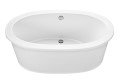 Modern Oval Freestanding Bath with Flat Rim