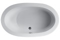 Oval, Center Drain Tub with One Back Rest