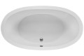 Oval, Center Drain Tub with 2 Backrests