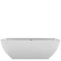 Rectangle Bath with Sides That Curve Out