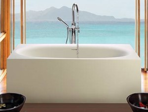 Akana Freestanding Solid Surface Bath