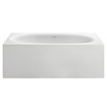Rectangle Bath with Oval Bathing Area