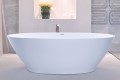 Alissa 231 Bathtub Installed with Freestanding Tub Filler Behind