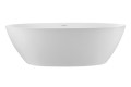 Oval Bath with Curving Sides, Flat Rim, No Pedestal Base