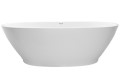 Oval Bath with Slightly Curving Sides, Recessed Base