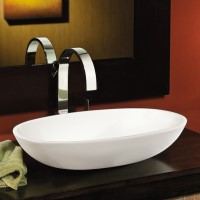 Oval Vessel Sink Matching Elise Bath