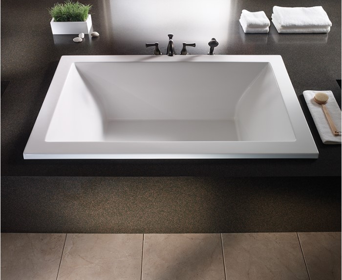 Andrea 13 Bathtub Installed as a Drop-in